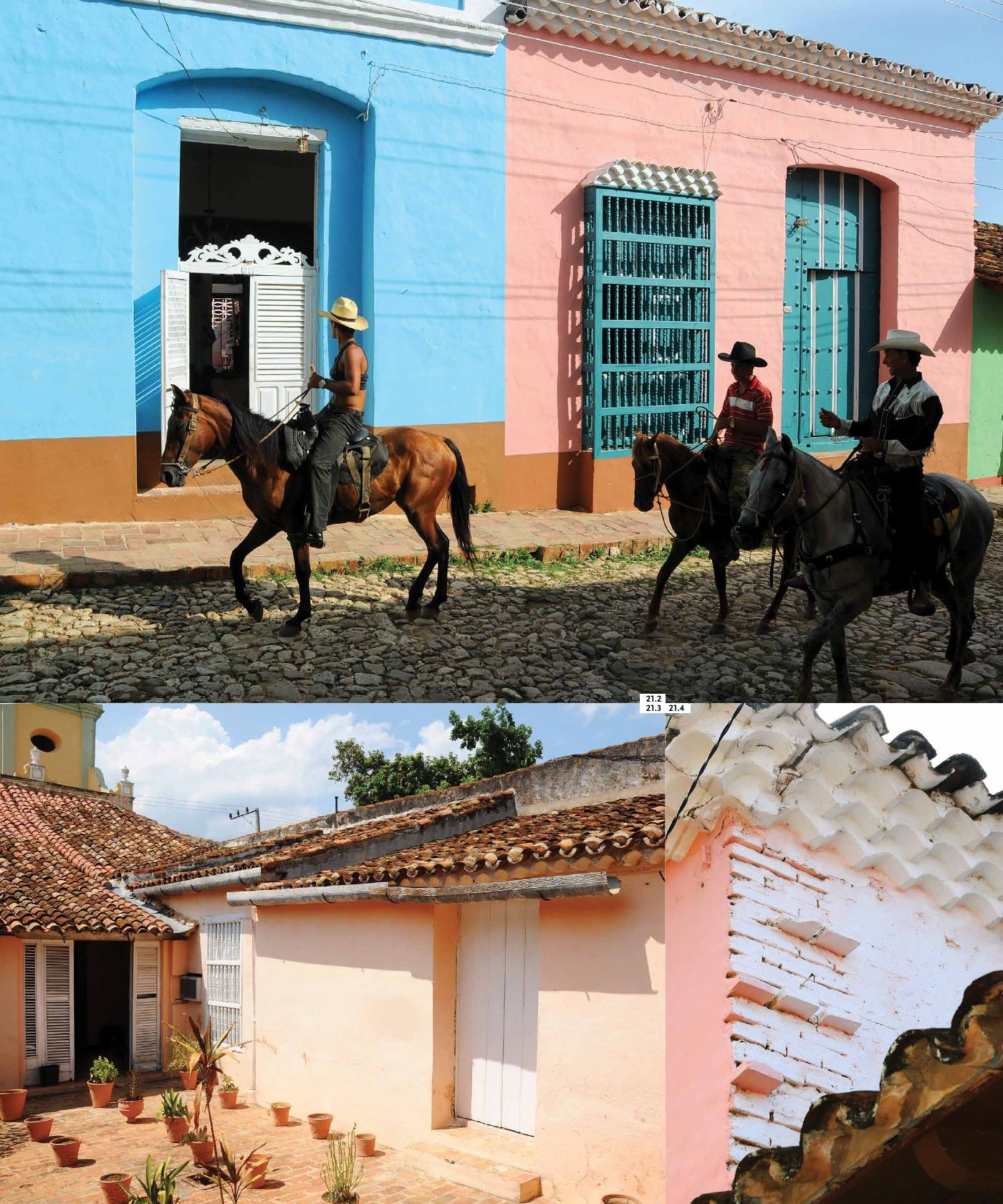Vida cotidiana en una calle de Trinidad