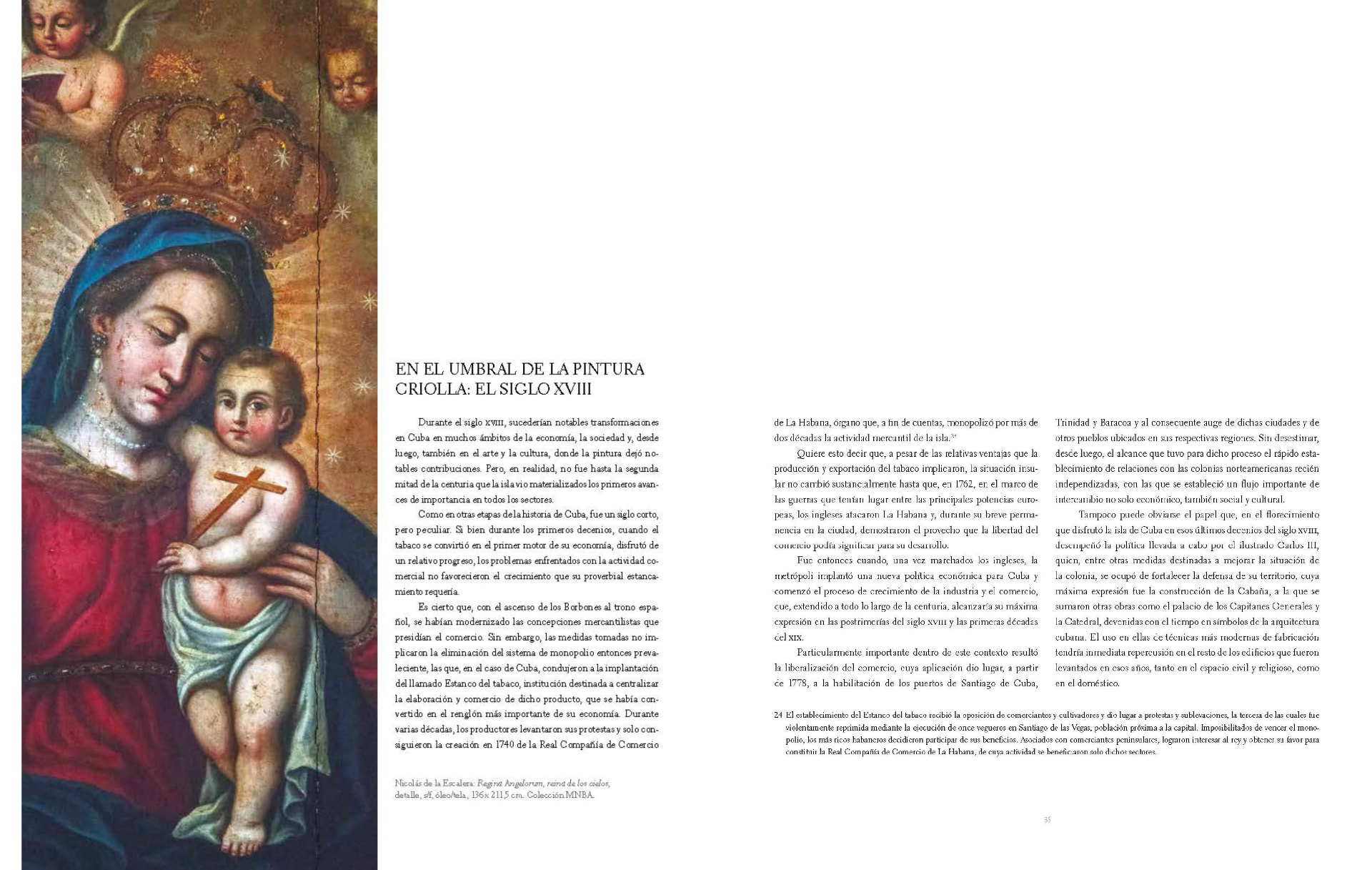 En el umbral de la pintura criolla: el siglo XVIII.