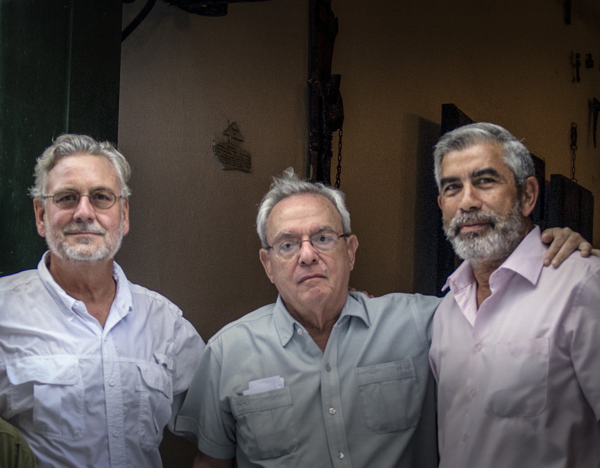 Chip Cooper, Eusebio Leal y Julio Larramendi