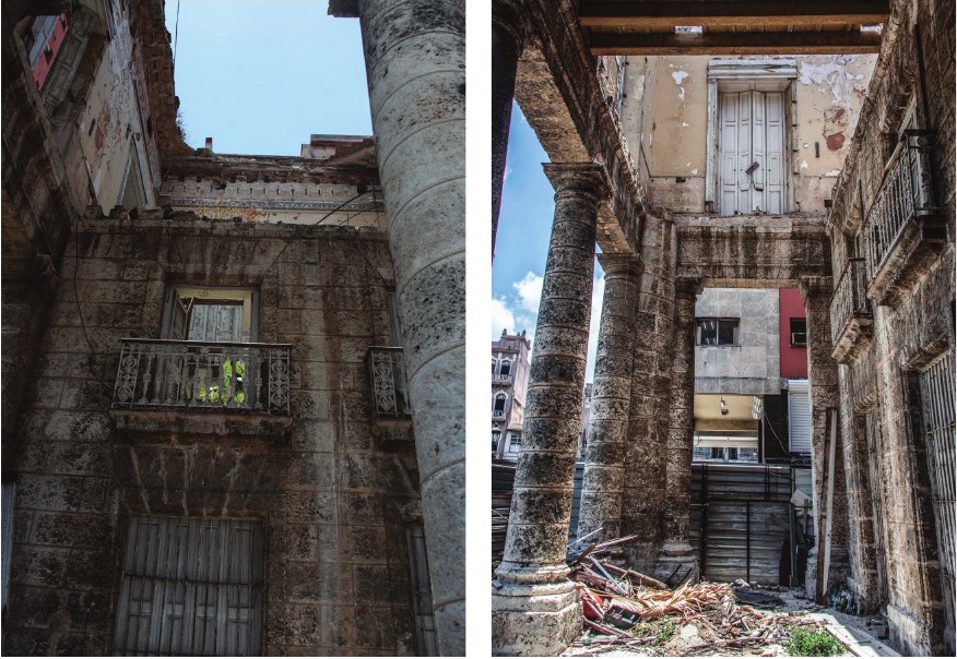 Documentación fotográfica de pérdida de cubiertas en el Palacio de Aldama
