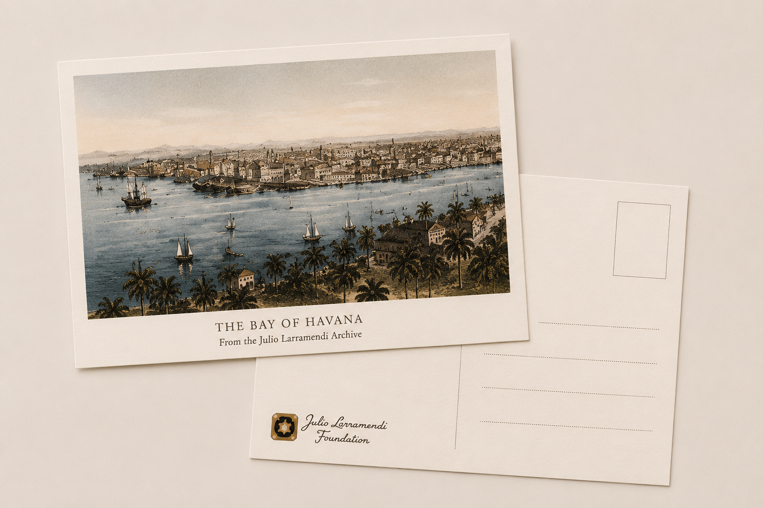 Postal La Bahía de La Habana