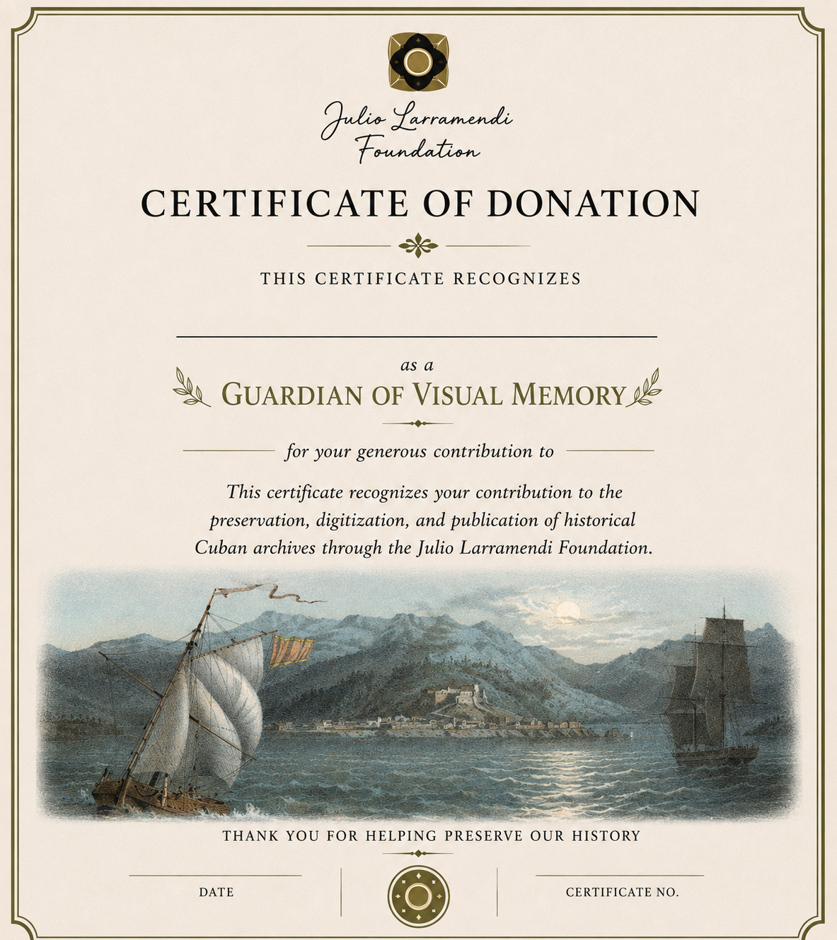 Plantilla del certificado · Guardián de la Memoria Visual