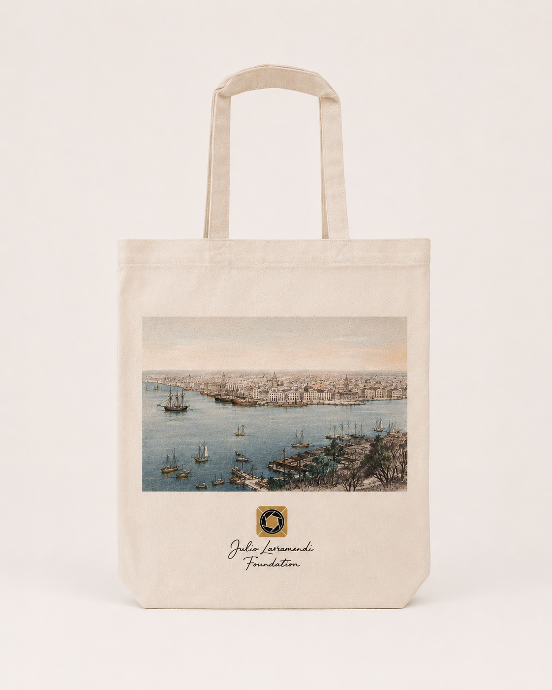 Tote completo con marca de la Fundación